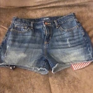 like new, patriotic shorts